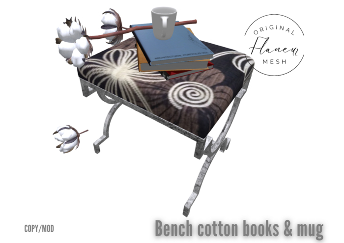 [Flaneur] - Bench cotton books & mug