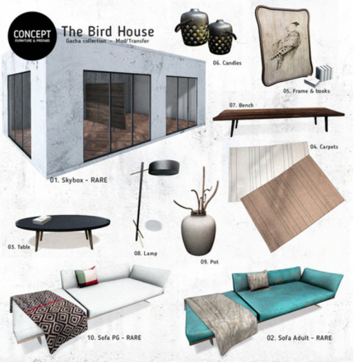 Concept} *01. The Bird House. Skybox. RARE