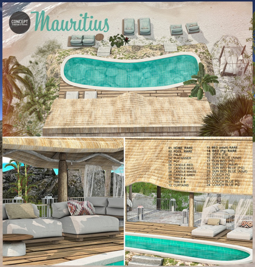 01. *CONCEPT} MAURITIUS HOME. RARE