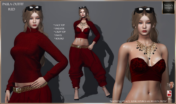 SAS - Paula Red Outfit  (MB)  