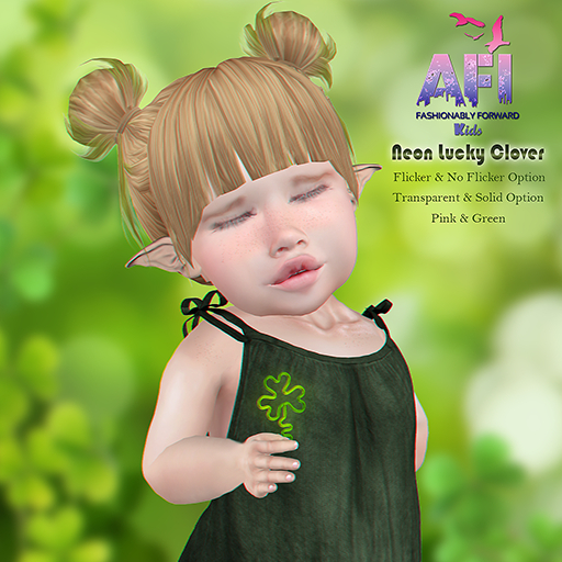 AFI Designs - Neon Lucky Clover Kids * add me*