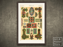 Grammar of Ornament - Celtic 03 | Mesh Frame with 6 texture options