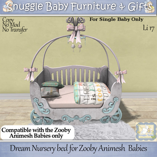 Dream Nursery bed for Zooby Animesh  Babies 