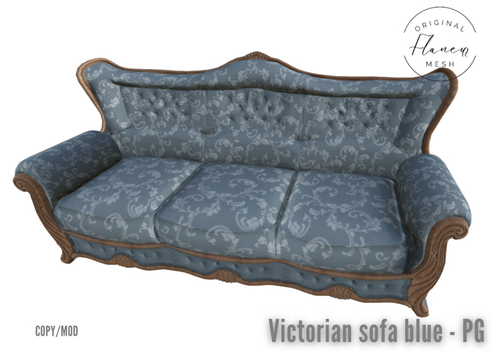 [Flaneur] - Victorian sofa blue - PG