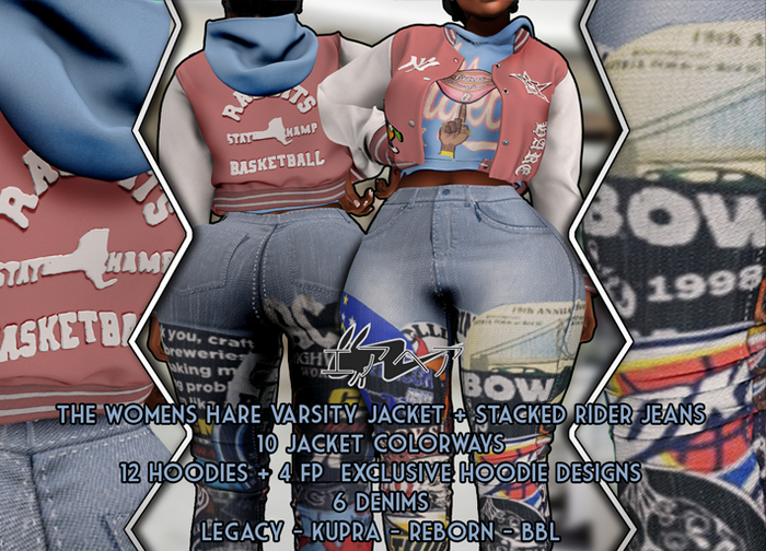 AxH - Women's Stacked Rider Jeans Fatpack