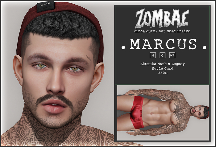 Second Life Marketplace - .Z. Marcus Shape, AK Mark x Legacy