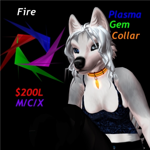 ~Unplugged~ Plasma Gem Collar(fire)
