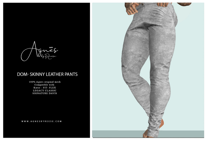 <Agnes> DOM SKINNY  KARIO-FIT- FLEX-LEG-SIGN DAVIS#9