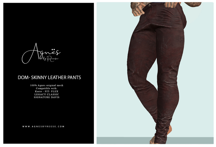 <Agnes> DOM SKINNY  KARIO-FIT- FLEX-LEG-SIGN DAVIS#3