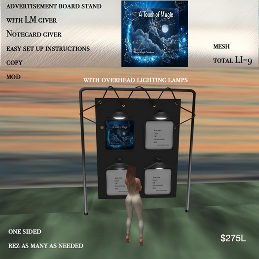 Advertisement display add your own/BOX LI=9