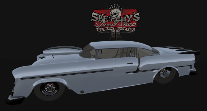 55 Chev Pro Mod (BLU GRY)