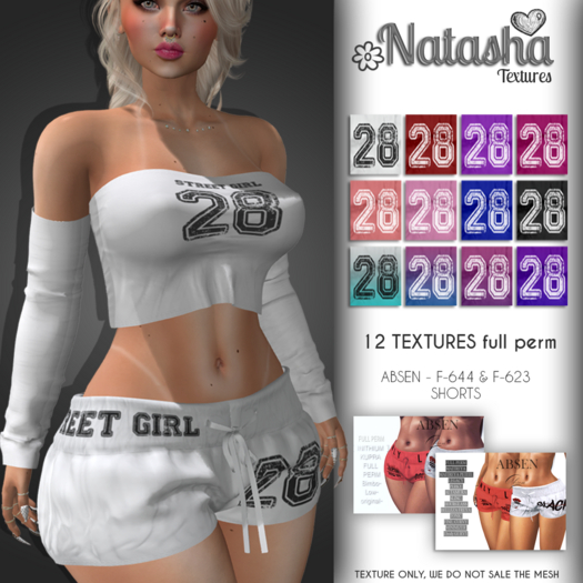 TEXTURE ABSEN - F-644 & F-623 SHORTS