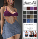 TEXTURE byCrash - Suspender skirt and crop top SIMPLE