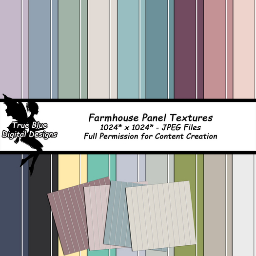 *True Blue Designs* Farmhouse Panel Textures