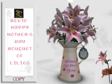 BMC4041 - BENTO - HAPPY MOTHER'S DAY BOUQUET OF LILIES - TOUCH FOR A SINGLE LILY