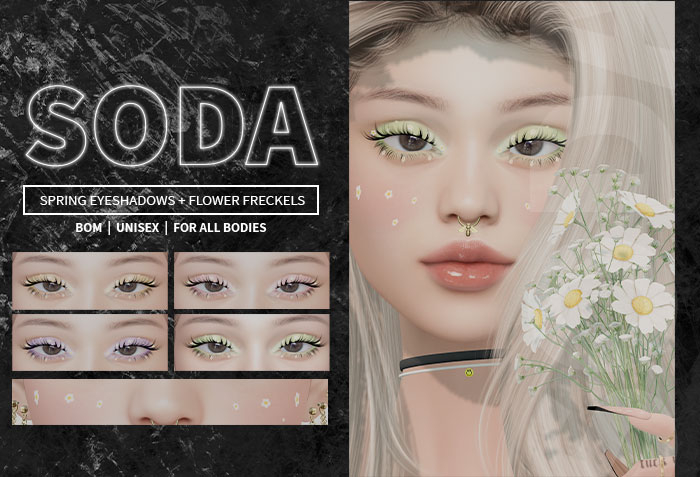SODA | Spring Eyeshadow + Flower freckels