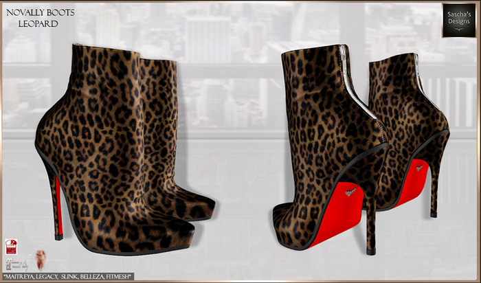 SAS - Novally Leopard Ankle Boots (MB & FM)