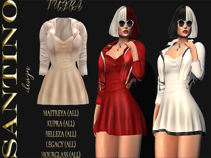 Santino Design-Jacket&Dress-Beige