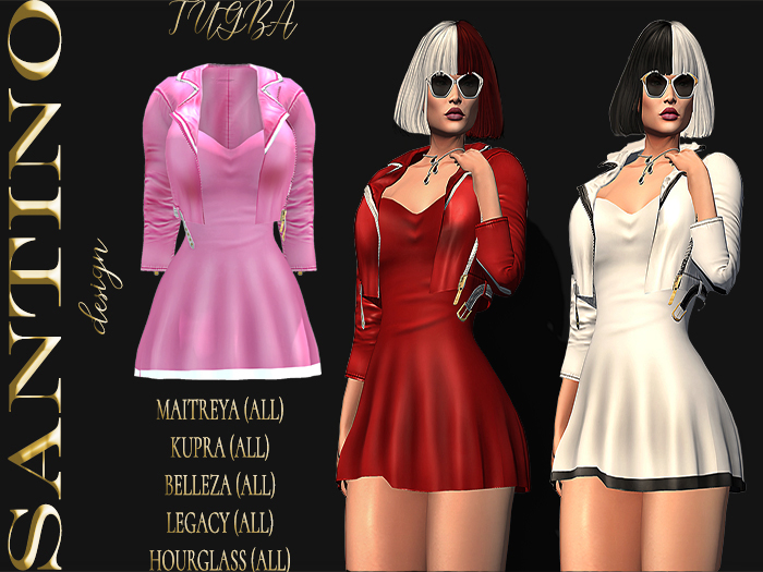 Santino Design-Jacket&Dress-Pink