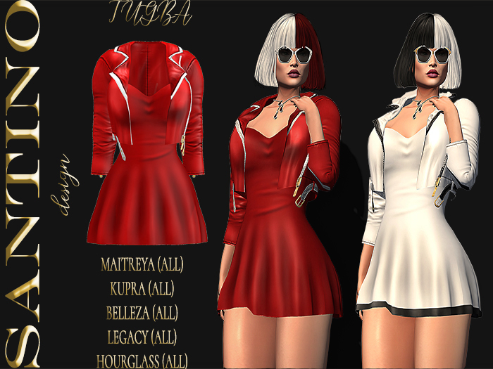 Santino Design-Jacket&Dress-Red