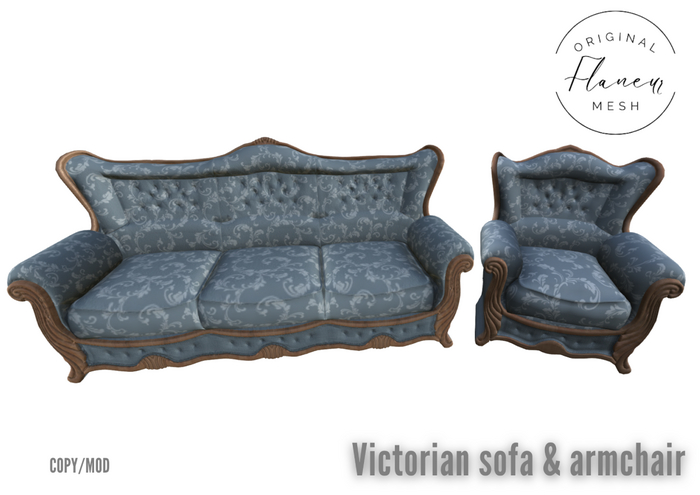[Flaneur] - Victorian armchair & sofa