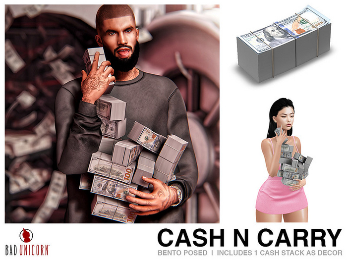 Cash N Carry (bento held money stacks)