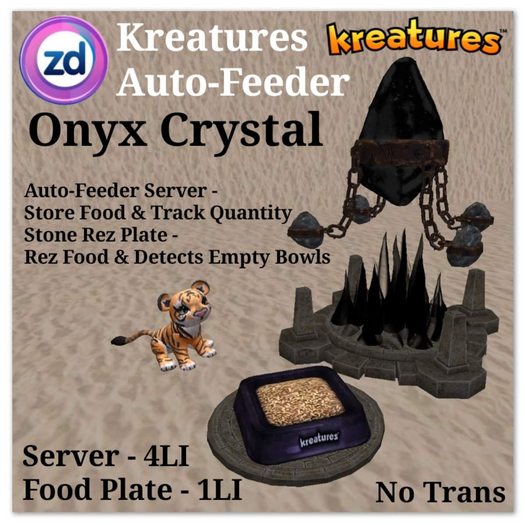 *ZD* Kreatures Auto-Feeder - Onyx Crystal