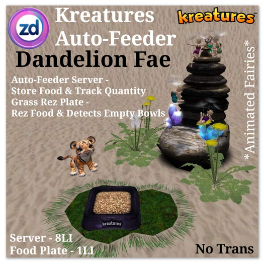 *ZD* Kreatures Auto-Feeder - Dandelion Fae