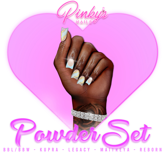 !! Pinky's Nails !! Powder Set ' Shorties