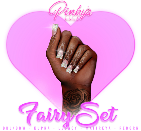 !! Pinky's Nails !! Fairy Set ' Shorties