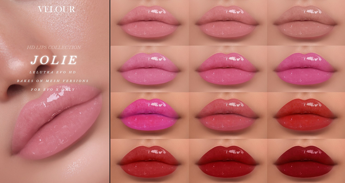 VELOUR: "JOLIE" LIPSTICK COLLECTION (DEMO)