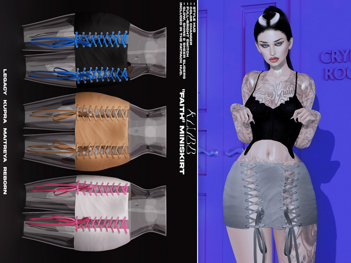 #KLUBB "Faith" Miniskirt [Razor Blade]