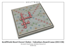 KraftWork Heart Decor Clutter . Valentines Board Game (Add Me)