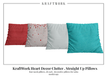 KraftWork Heart Decor Clutter . Straight Up Pillows (Add Me)