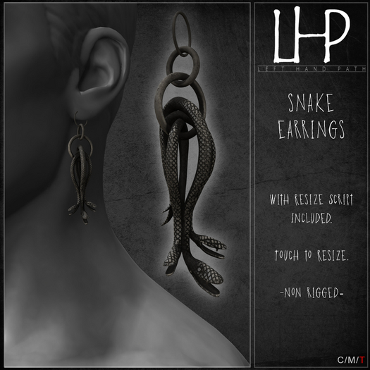 [LHP] Snake Earrings