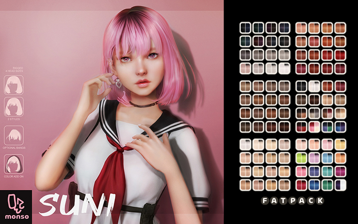 [monso] Suni Hair /Fatpack