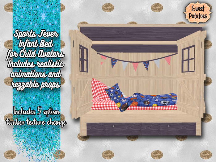 < SP > Sports Fever Bedroom Infant Bed for Child Avatars