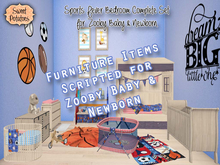 < SP > Sports Fever Bedroom Complete Set for Zooby Baby/Newborn