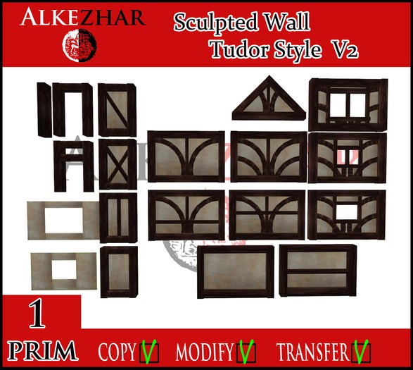 Sculpted  Wall Tudor Style v2