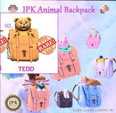 **JPK Animal Backpack 1 (TEDD) BOX RARE