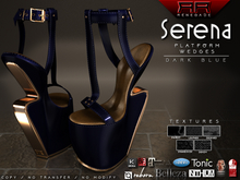 [Renegade] Serena Platform Wedges - Dark Blue
