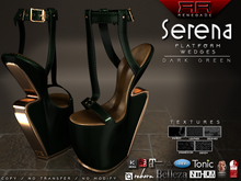 [Renegade] Serena Platform Wedges - Dark Green