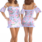 Blue Floral Dress
