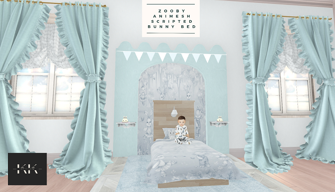 {KK} Zooby Animesh ~ Bunny Bed Blue