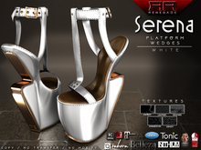 [Renegade] Serena Platform Wedges - White