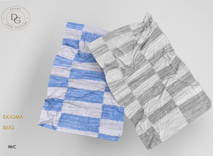 [Dogma] Morning Glory Rug Blue & Gray