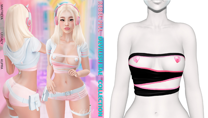 Rebelpill - Devilicious Bae Collection Top Black