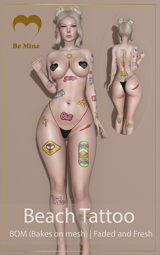 Be Mine - Beach Tattoo