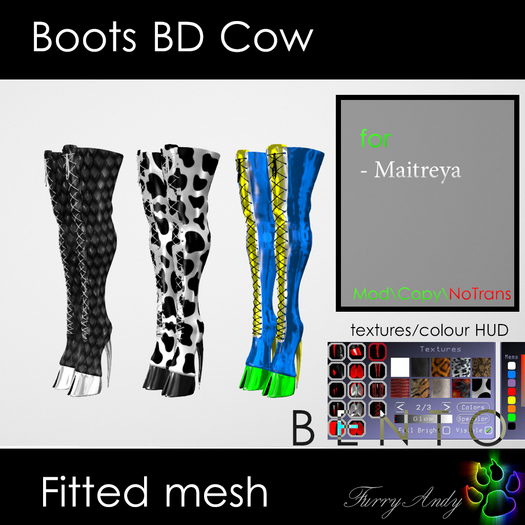 DEMO - Furry Andy - Boots BD Cow - Maitreya