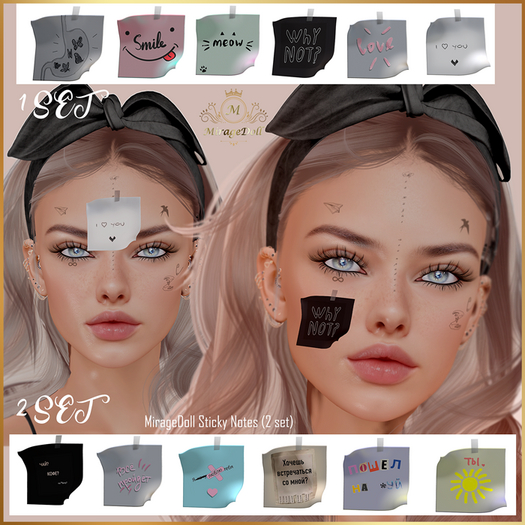MirageDoll Sticky Notes (2 sets)